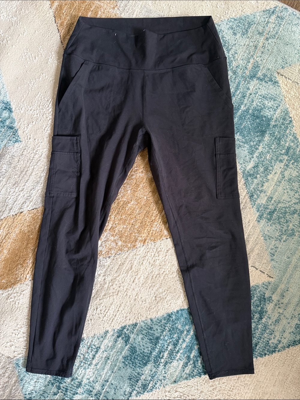 Women's Black Cargo Leggings - Unbranded